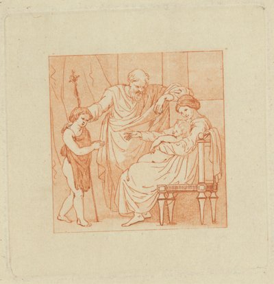 [Jeden z] dwóch albumów, zawierających łącznie 213 rysunków Stotharda do ilustracji książkowych autorstwa Thomas Stothard