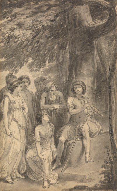 Jedna z sześciu ilustracji do „Przygód Telemacha syna Ulissesa” Fenelona autorstwa Thomas Stothard