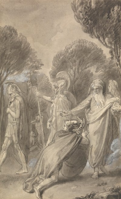 Jedna z sześciu ilustracji do „Przygód Telemacha syna Ulissesa” Fenelona autorstwa Thomas Stothard
