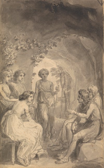 Jedna z sześciu ilustracji do „Przygód Telemacha syna Ulissesa” Fenelona autorstwa Thomas Stothard