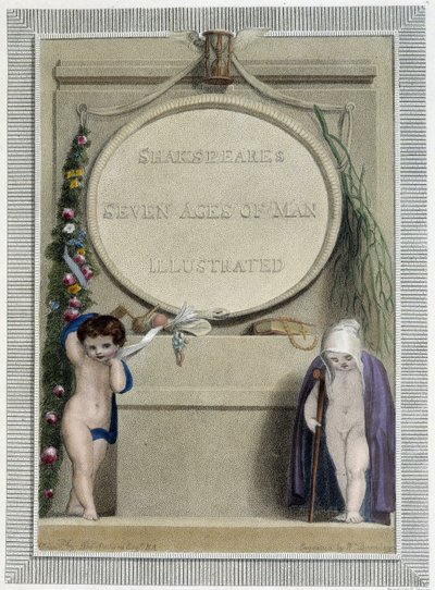 Szekspir: Siedem wieków człowieka, frontispis autorstwa Thomas Stothard