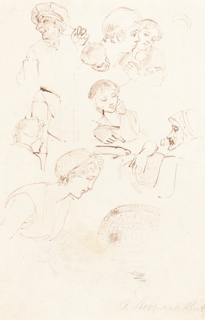 Arkusz studiów autorstwa Thomas Stothard