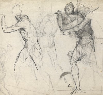 Szkic postaci klasycznych w akcji autorstwa Thomas Stothard