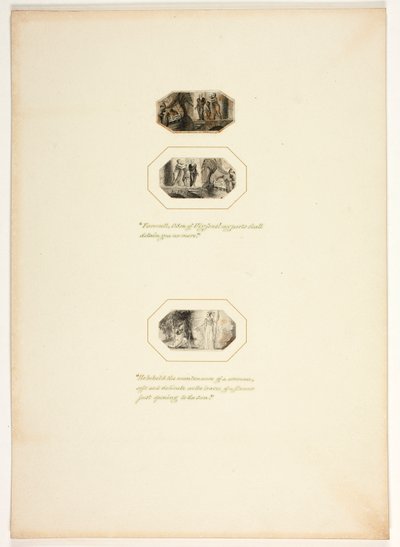 Studium do tablicy z Telemacha autorstwa Thomas Stothard