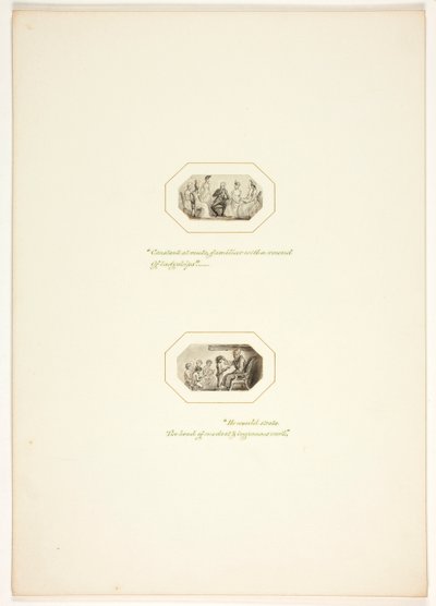Studium do tablicy z The Task autorstwa Thomas Stothard