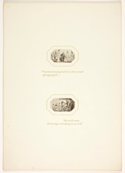 Studium do tablicy z Zadania autorstwa Thomas Stothard
