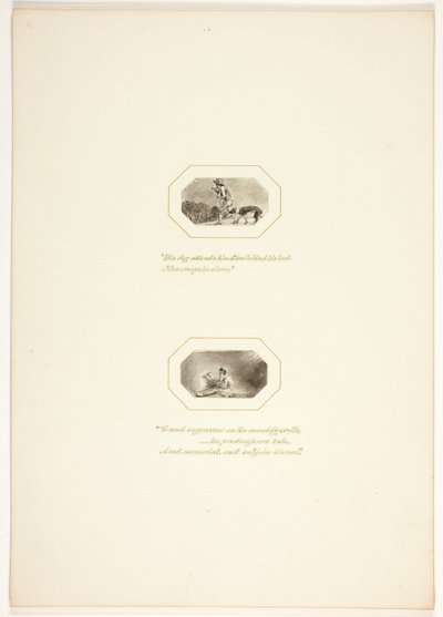 Studium do planszy z „The Task” autorstwa Thomas Stothard
