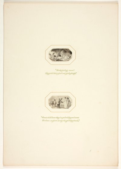 Studium do tablicy z „The Task” autorstwa Thomas Stothard