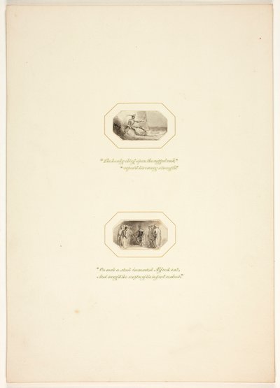 Studium do planszy z The Task autorstwa Thomas Stothard