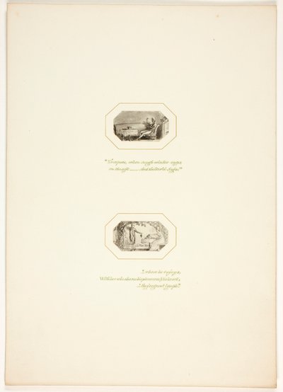 Studie für eine Platte aus The Task autorstwa Thomas Stothard