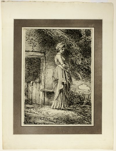 The Lost Apple, z pierwszego numeru Specimens of Polyautography autorstwa Thomas Stothard