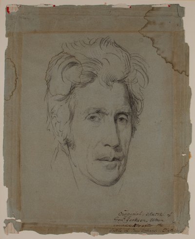 Andrew Jackson, po bitwie o Nowy Orlean, c.1815 (rysunek) autorstwa Thomas Sully