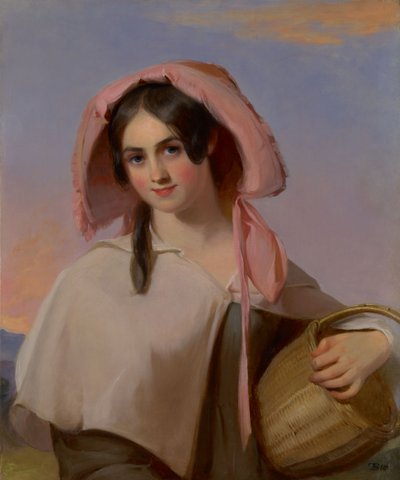 Elizabeth Huddell Cook (później Elizabeth Huddell Cook Bache, 1815-1898) jako Wiejska dziewczyna autorstwa Thomas Sully