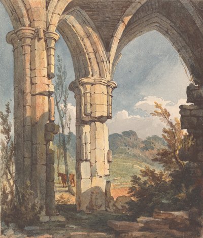 Paisagem olhando através de Archwaypolish em ruínas autorstwa Thomas Sully