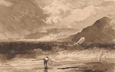 Lyme Regis, Dorsetshire, szkwał autorstwa Thomas Sully