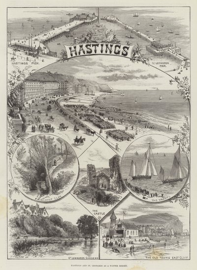 Hastings i St Leonards jako kurort zimowy autorstwa Thomas Sulman