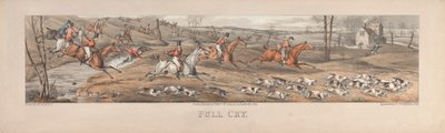 Zestaw czterech: Full Cry. Londyn, pub. przez Thosa. McLeana, 1824 autorstwa Thomas Sutherland