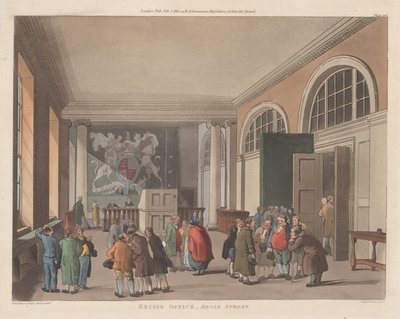 Urząd Akcyzowy, Broad Street, 1 lutego 1810 r., 1 lutego 1810 r. autorstwa Thomas Sutherland