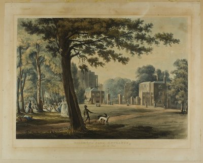 Wejście do parku Richmond autorstwa Thomas Sutherland