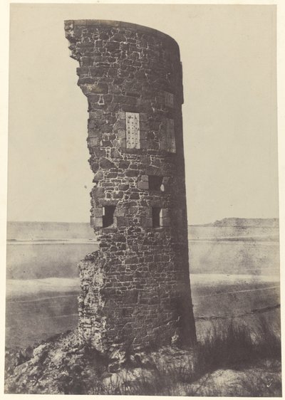 Wieża uderzona piorunem, zatoka Saint-Ouen, 1854 r. (zdjęcie) autorstwa Thomas Sutton