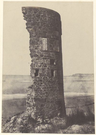 Wieża uderzona piorunem, zatoka Saint-Ouen autorstwa Thomas Sutton
