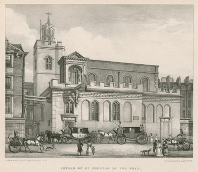 Kościół św Dunstana na Zachodzie autorstwa Thomas Talbot Bury