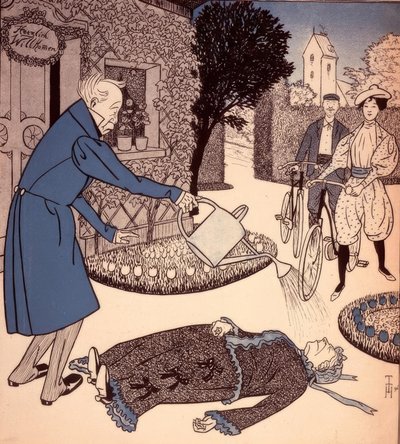 Wizyta nowożeńców autorstwa Thomas Theodor Heine