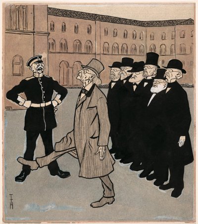 Wolność nauki; Simplicissimus V/5 autorstwa Thomas Theodor Heine
