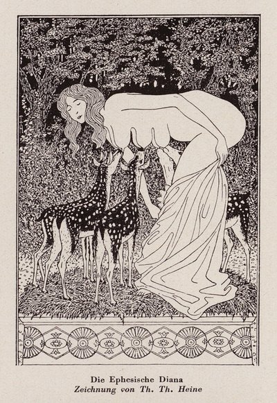 Diana Efeska (litografia) autorstwa Thomas Theodor Heine