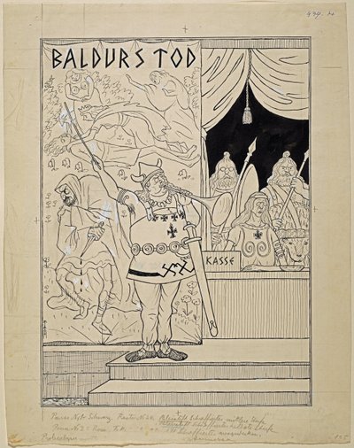 konkurs dla Oberammergau; Simplicissimus XXXV/8 autorstwa Thomas Theodor Heine