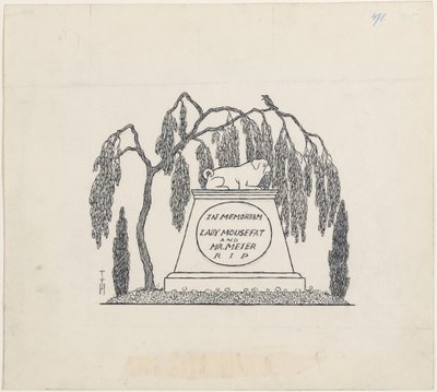 Mopsgrab autorstwa Thomas Theodor Heine