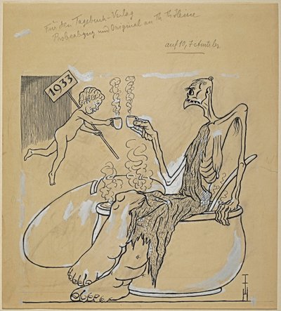 Szczęśliwego Nowego Roku 1933 autorstwa Thomas Theodor Heine