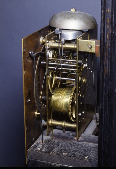 Detal uderzającego zegara rzymskiego Karola II, 1675 r autorstwa Thomas Tompion
