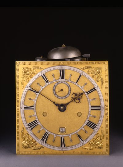 Detal uderzającego zegara rzymskiego Karola II, 1675 r autorstwa Thomas Tompion