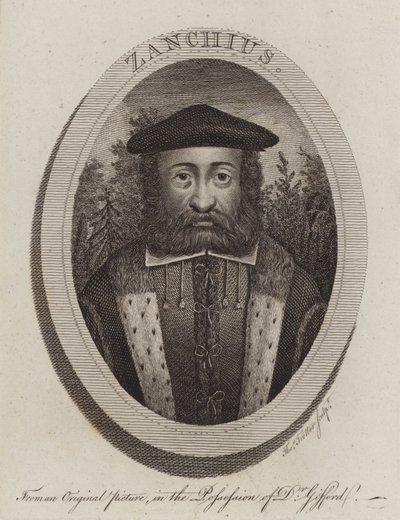 Girolamo Zanchi, włoski duchowny reformacji protestanckiej (grafika) autorstwa Thomas Trotter