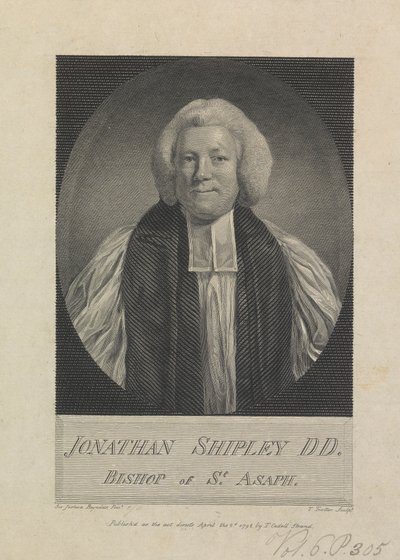 Jonathan Shipley, biskup St. Asaf autorstwa Thomas Trotter