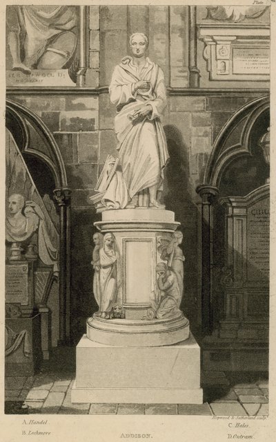 Pomnik Addison, Westminster Abbey, Londyn autorstwa Thomas Uwins