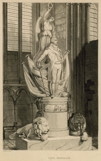 Pomnik kapitana Montague, Westminster Abbey, Londyn autorstwa Thomas Uwins