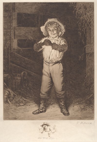 Jego pierwsza fajka autorstwa Thomas Waterman Wood