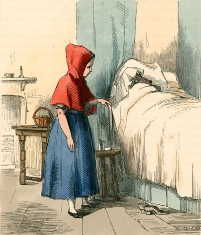 Przy łóżku swojej babci autorstwa Thomas Webster