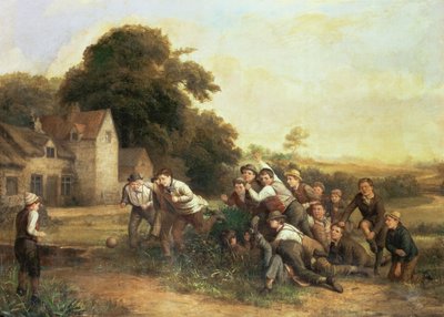 Gra w piłkę nożną autorstwa Thomas Webster