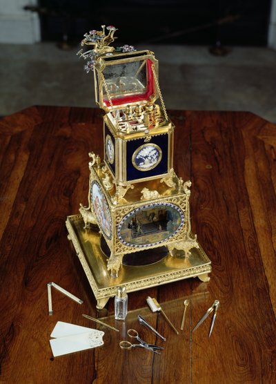 Automat muzyczny, necessaire i zegarek, Thomas Weekes, ok. 1800 autorstwa Thomas Weekes