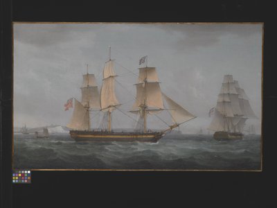 Off the Dover Coast (olej na płótnie) autorstwa Thomas Whitcombe