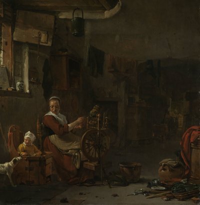 Wieśniaczka Spinning autorstwa Thomas Wijck