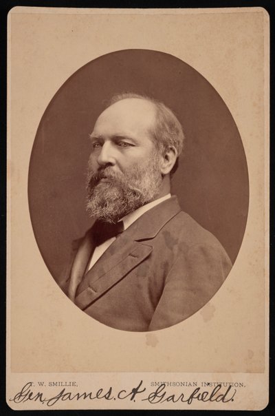 Portret Jamesa Abrama Garfielda 1831-1881, czerwiec 1880. autorstwa Thomas William Smillie