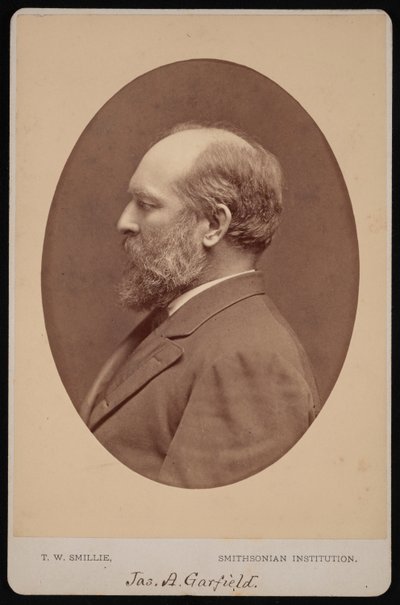 Portret Jamesa Abrama Garfielda 1831-1881, czerwiec 1880. autorstwa Thomas William Smillie