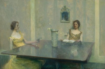 A Reading autorstwa Thomas Wilmer Dewing