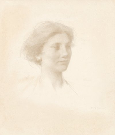 Głowa dziewczyny autorstwa Thomas Wilmer Dewing