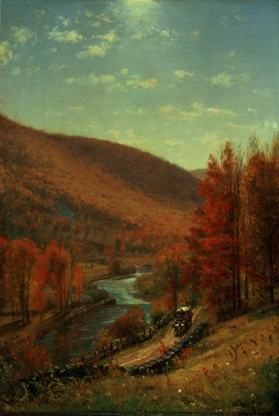Droga przez Belvedere, Vermont autorstwa Thomas Worthington Whittredge