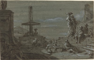Piazza przy świetle księżyca autorstwa Thomas Wyck